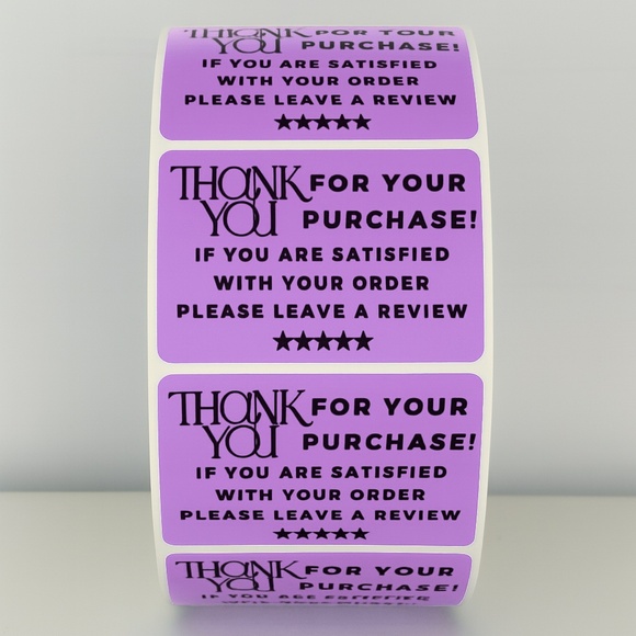 Thank You Stickers Please Leave a Review – Small Business Packaging Labels - Picture 6 of 11